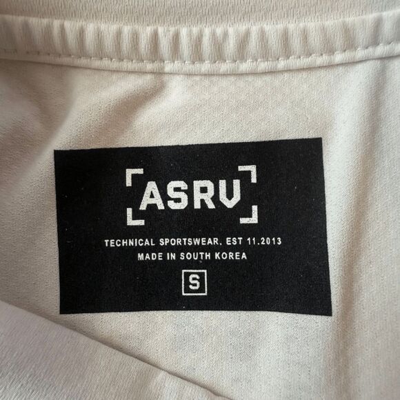 ASRV Men's Train Lite Athletic Training Performance Short Sleeve Top Gray Small - Picture 5 of 7